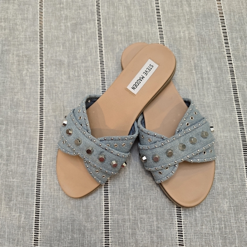 Steve Madden Kayra Sandal Women’s 7.5 Denim